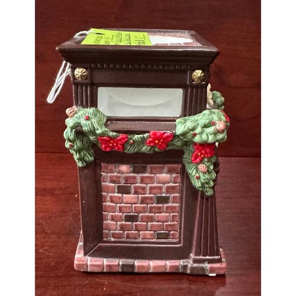Partylite Hearthside Aroma Wax Melts Warmer Christmas Fireplace Mantle Stockings - Picture 2 of 8